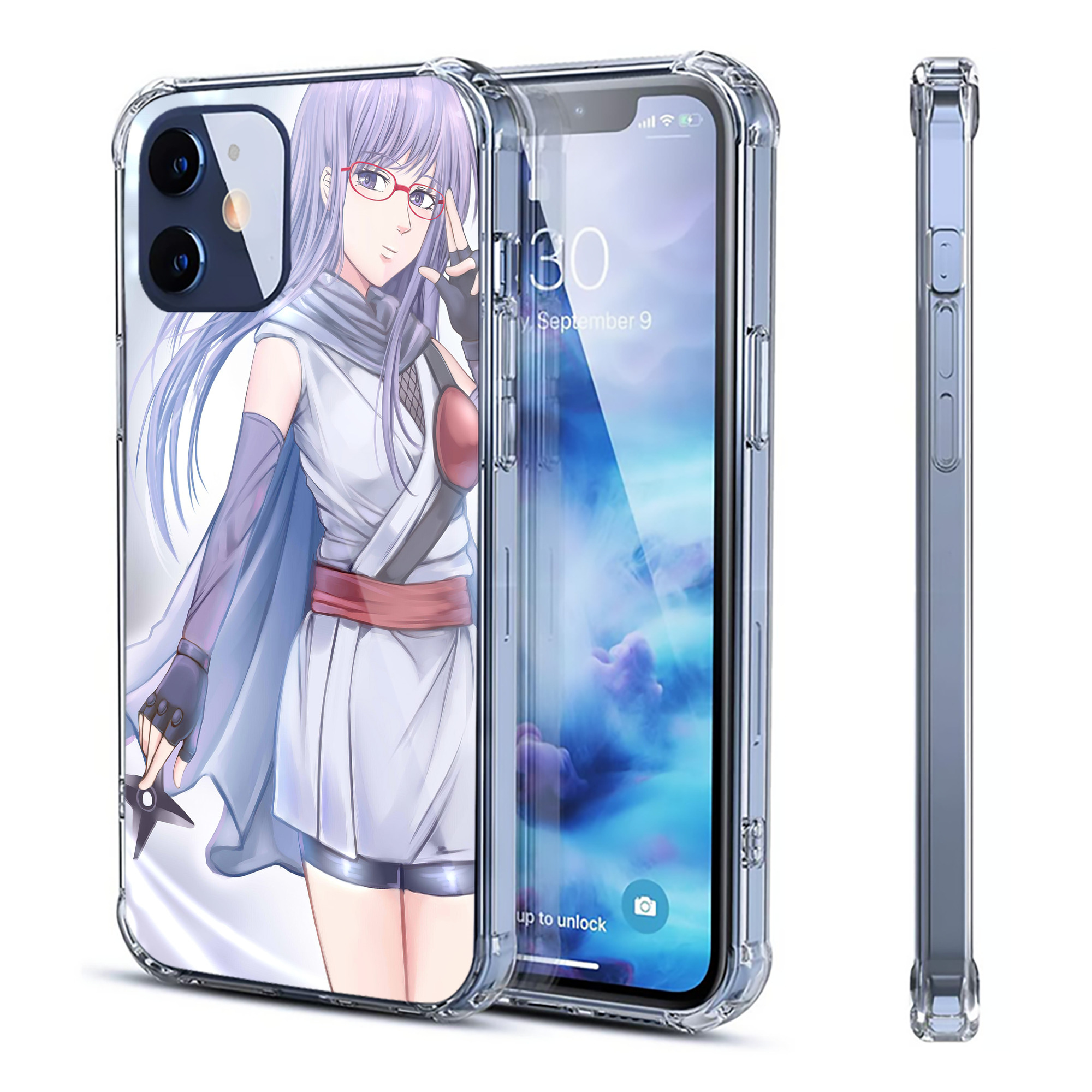 （画像用） ぎんたま 坂田銀時（さかたぎんとき） 神楽 志村新八（しむら しんぱち） GINTAMA Sakata Gintoki Kagura Shimura Shinpachi 【iPhone 12シリーズ対応】透明スマホケース（クリアソフトケース）